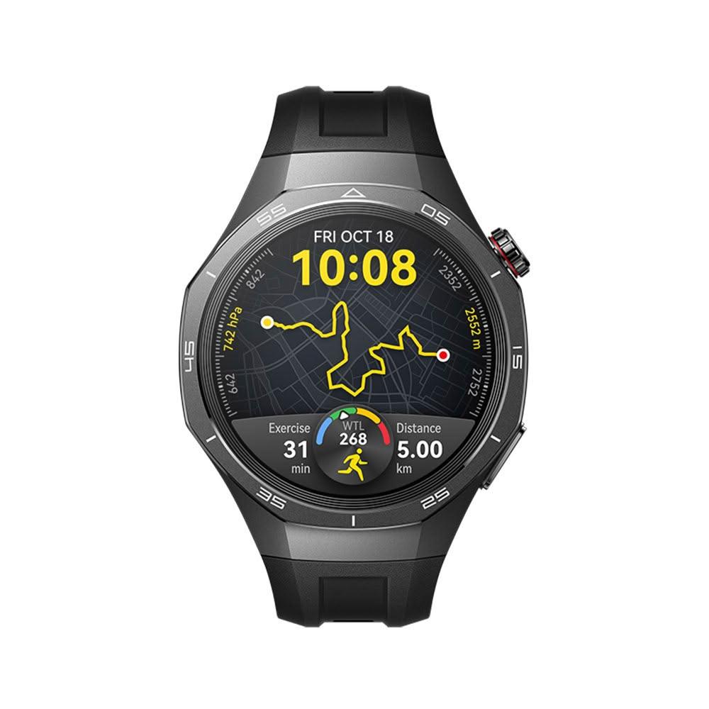 Huawei華為 Watch GT 6 Pro Huawei華為 Watch GT 6 Pro 鈦空銀版,具備心率偵測、游泳防水、內建音樂播放、藍芽通話及社群訊息功能,適合路跑、室內運動與游泳使用。支援iOS與Android系統,螢幕尺寸小於2吋,待機時間達8-30天,尺寸為45.6 x 45.6 x 11.25 mm,重量約54.7g,內容物依原廠出貨為主,並具備NCC認證碼CCAK25LP1790T7。