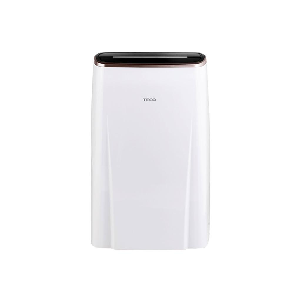 TECO東元 MD2240RW 除濕機，採用定頻馬達與吸入式除濕方式，每日除濕量達10-12L，適合11-15坪空間使用。水箱容量3.1-4L，支援連續排水接管，機身尺寸590(高)x346(寬)x240(深)mm，重量僅14kg，白色系設計輕巧便攜。配備集塵濾網，第一級能源效率，臺灣製造，保固1年，BSMI許可R31303。高效除濕，維持室內舒適乾爽。
