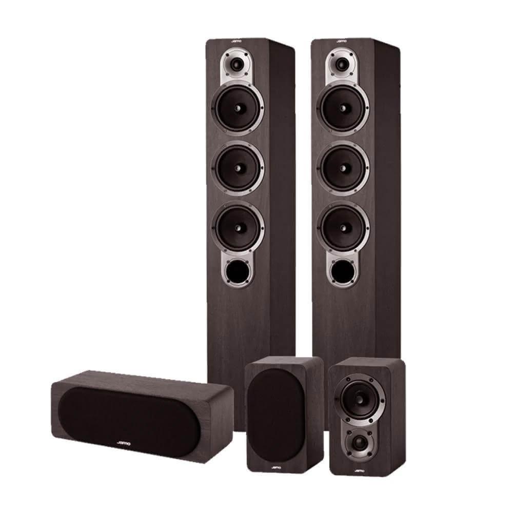 【JAMO】S428 HCS3 五聲道組合 被動式喇叭(咖啡色)