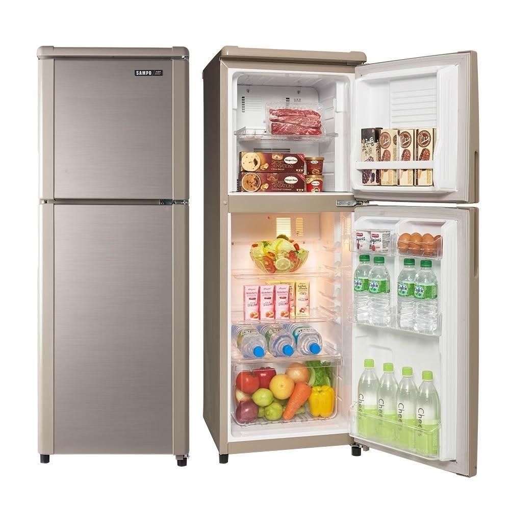 【SAMPO 聲寶】( SR-C14Q/Y9 ) 140公升 經典定頻雙門冰箱-晶鑽金《送基本安裝、舊機回收》