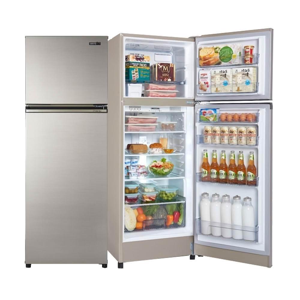 【SAMPO 聲寶】( SR-C25D/Y9 ) 250公升 星美滿極光鈦變頻雙門冰箱 -晶鑽金