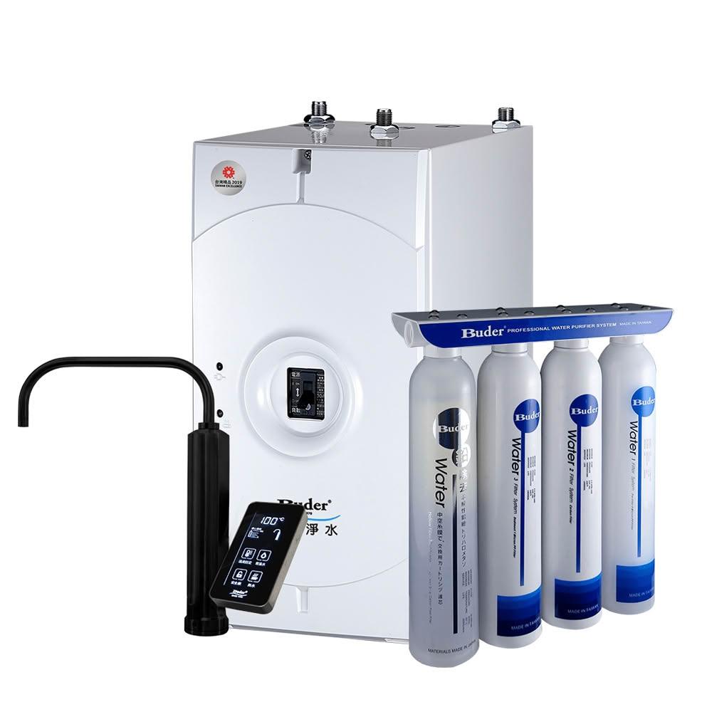 【Buder 普德】BD-3004NI5B 觸控式冷熱廚下加熱器 搭配 DC-1604 四道生飲淨水器