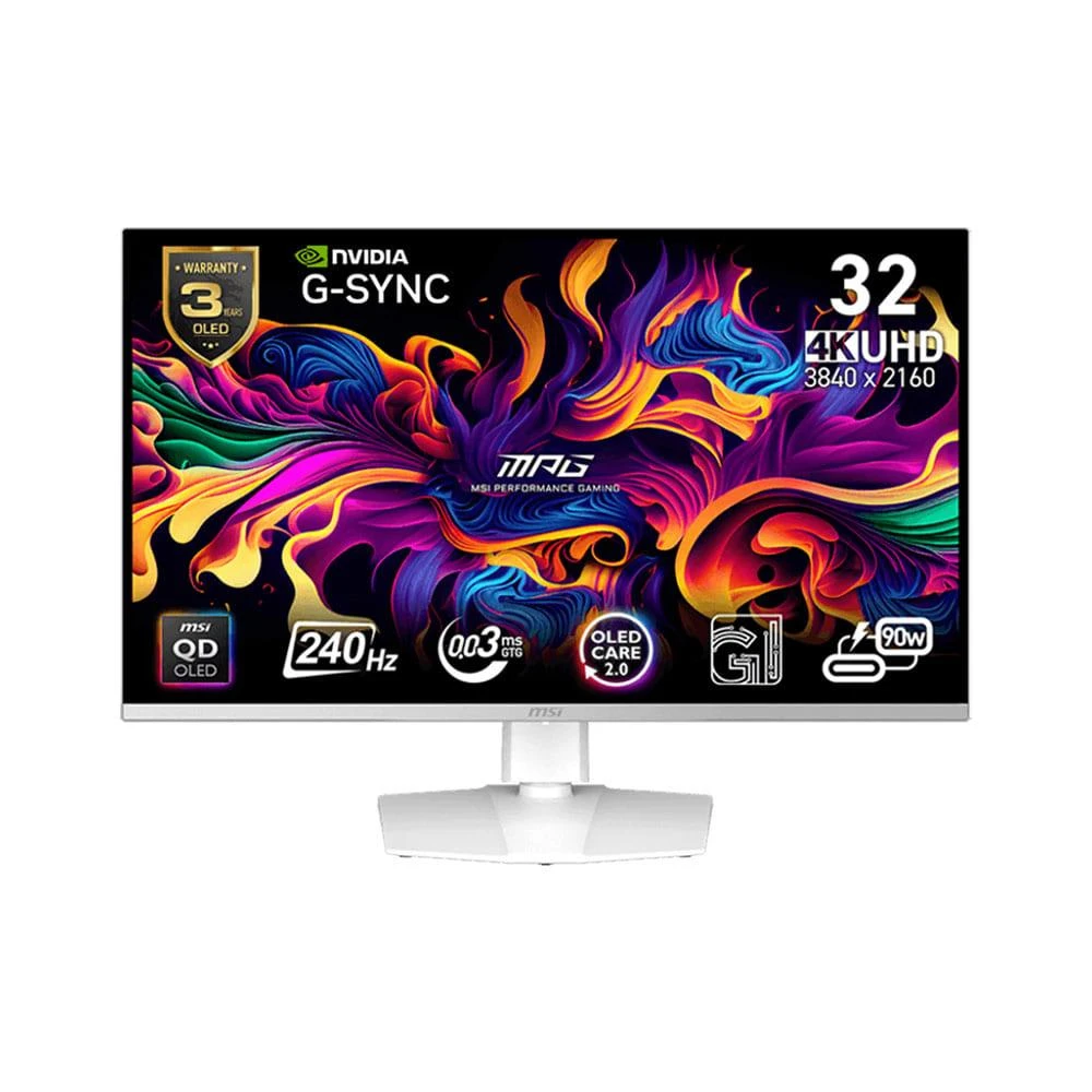 【MSI 微星】MPG 321URXW QD-OLED 電競螢幕 32型 QD-OLED/4K/240Hz/0.03ms/Type-C