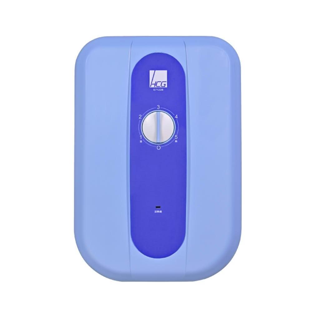HCG和成 E7122B HCG和成 E7122B 電熱水器,臺灣原廠製造,採用電能式設計與機械控溫系統,提供穩定熱水供應。電熱管加熱方式高效安全,適用家庭日常使用。支援220V電壓,BSMI許可字號R3A238,享1年保固。規格依原廠標準,確保品質可靠,是您家中的理想熱水解決方案。