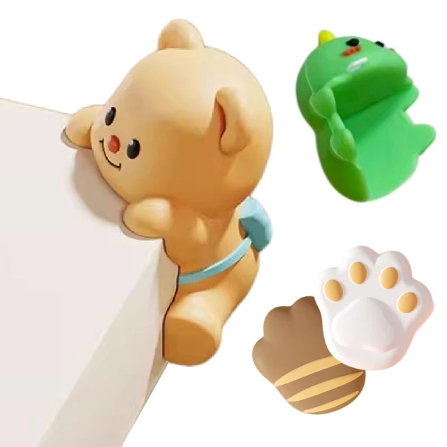 [Momm]動物造型防撞角 4入組（防撞角/貓爪防撞角/桌角防撞角/兒童矽膠防撞 保護角/L型防撞）