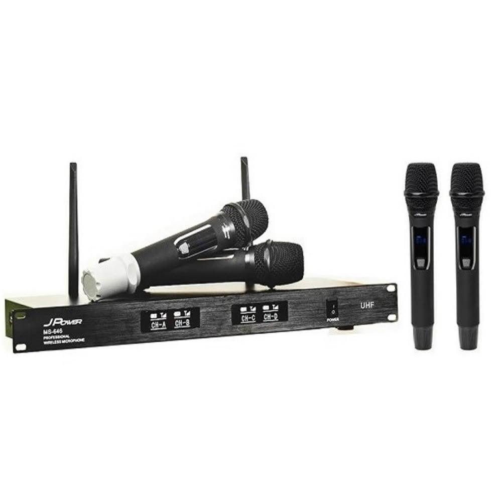 【J-POWER 杰強】MS-646/UHF888H 震天雷 精緻型一對四無線 4手雙麥機組(含一主機+四支手握無線麥克風)