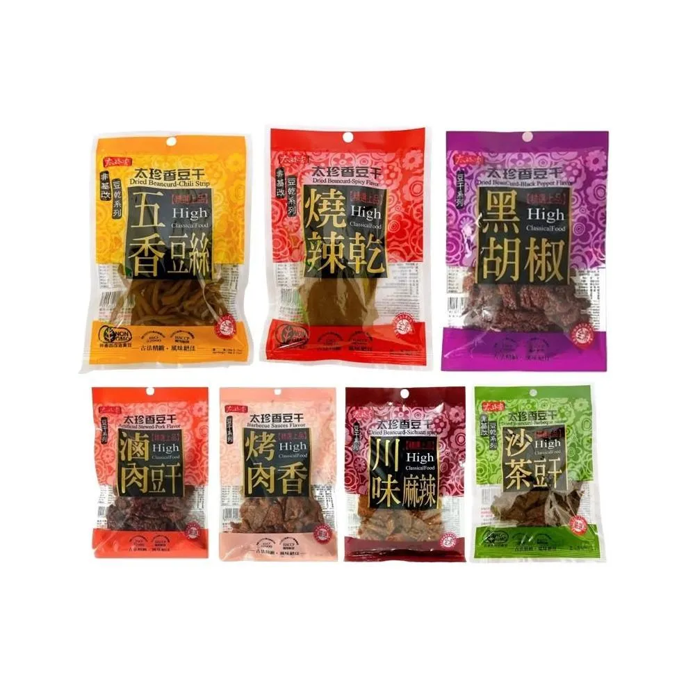 【太珍香】太珍香 豆干 (滷肉/沙茶/烤肉香/黑胡椒/五香豆絲/川味麻辣)