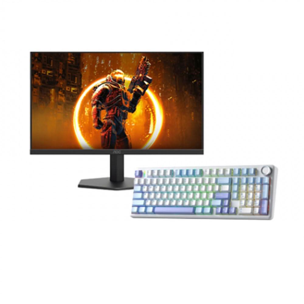 【AOC】【破盤價】【27型】AOC 27G11ZE2 電競螢幕+狼蛛 AULA F99pro 星落凝雲(加碼送滑鼠)