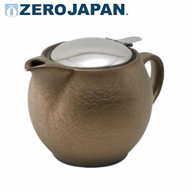 ZERO JAPAN】典藏陶瓷不鏽鋼蓋壺(金泊)450cc｜陶瓷壺｜茶壺｜泡茶壺