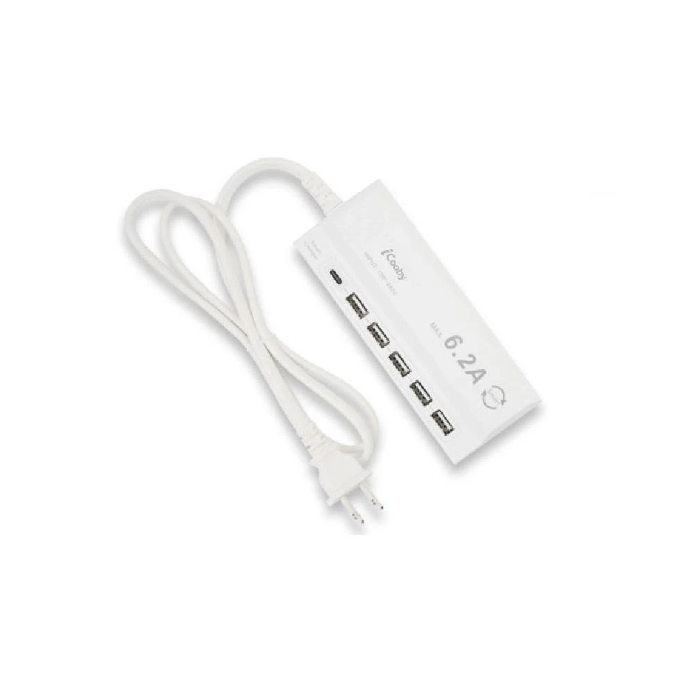 【iCooby】USB智慧型6.2A充電器 UB-06 旅行用轉接頭