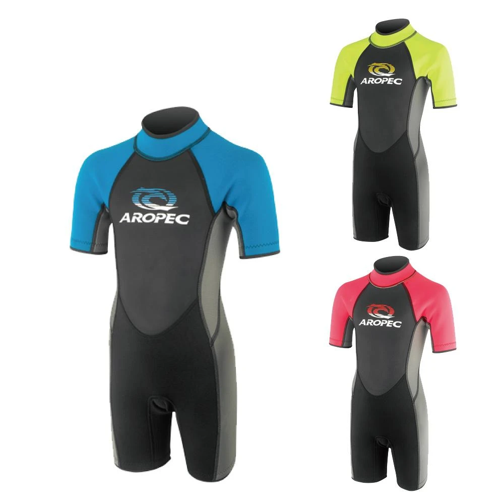 【Aropec】Aropec 台灣製 兒童連身防寒衣 2.5mm｜後拉鍊拉繩設計 孩子可自行穿脫｜阻隔冷水防感冒｜3B44C