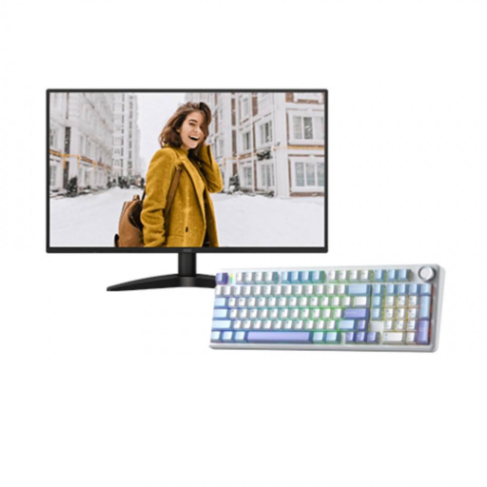 【AOC】【破盤價】【27型】AOC 27B36X 液晶螢幕+狼蛛 AULA F99pro 星落凝雲(加碼送滑鼠)