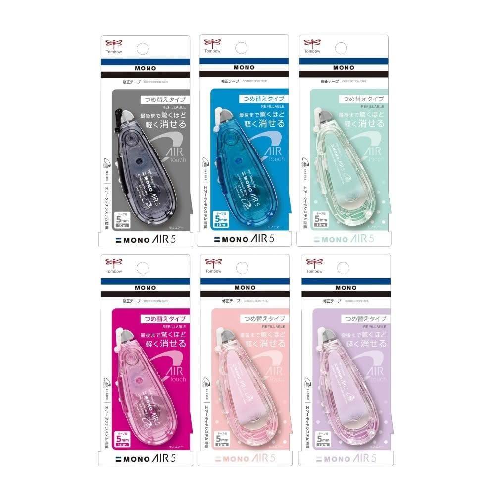 【TOMBOW】蜻蜓 MONO Air 超省力 修正帶 CT-CAX5C 正帶 共6色 售完停產