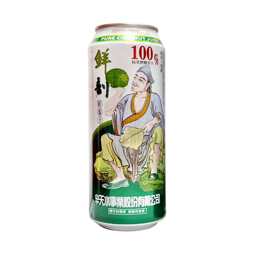 【半天水】半天水 鮮剖100%純椰子汁/ 椰子水 (520ml x 24罐)