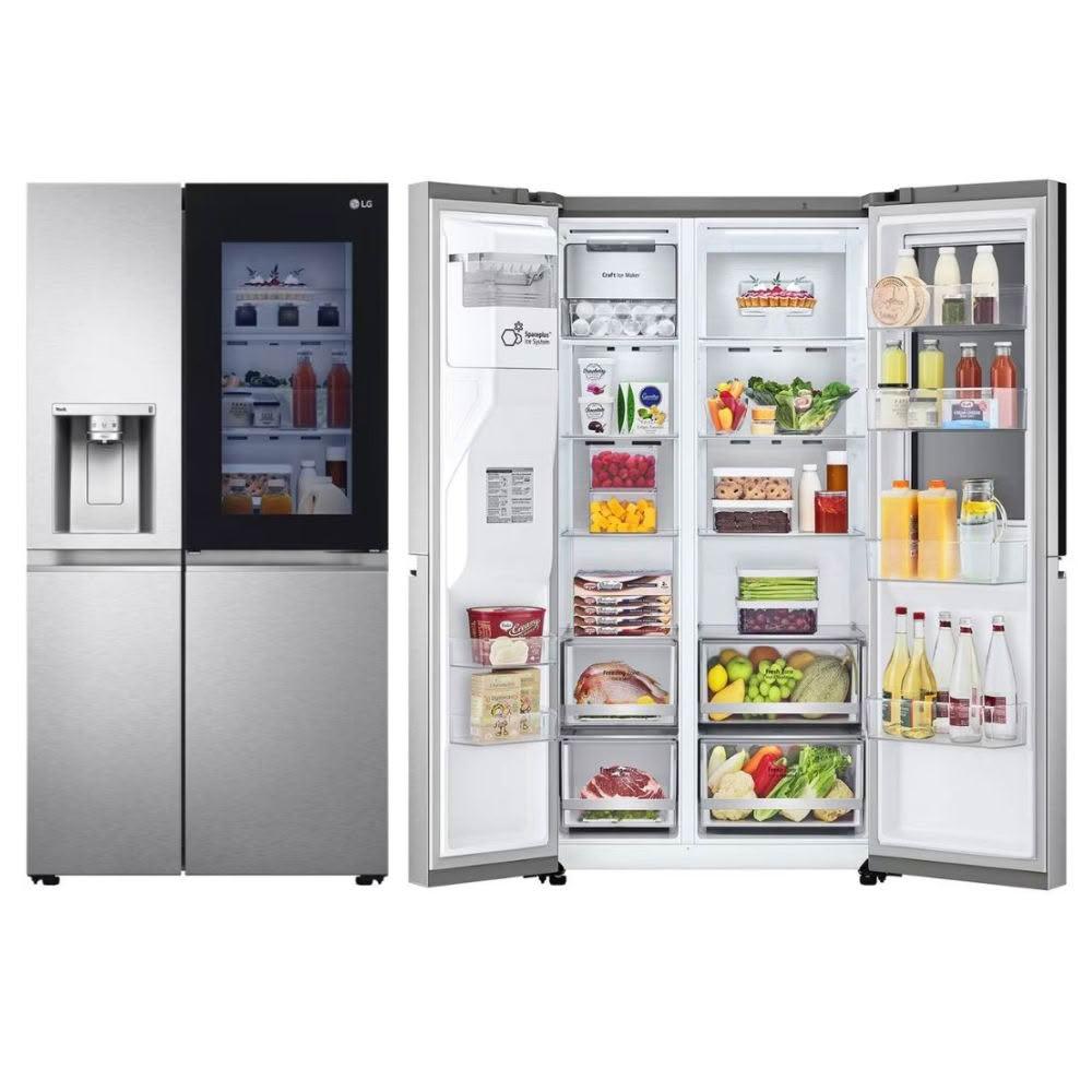 【LG 樂金】GR-QPLC82SS 734公升 敲敲看門中門冰球對開冰箱｜星月銀