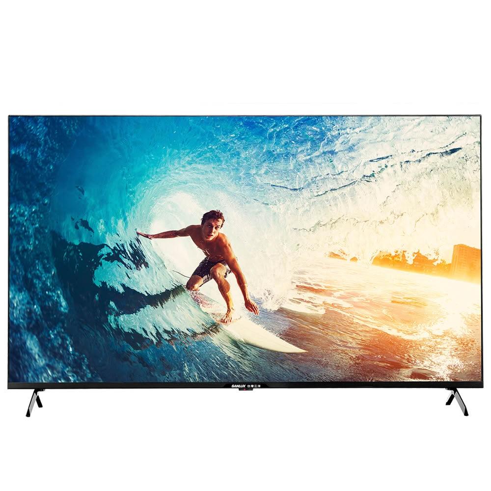 SANLUX 臺灣三洋 SMT-65FG1 為 65 型 4K LED 平面電視，支援 HDMI 連線，具備 WIFI 傳輸、智慧聯網及杜比音效功能，提供優異影音體驗。保固期為 3 年，電視全機三年保固；若非家庭使用（如營業場所等）或特殊地區，僅一年保固（所有保固依保證書說明為準）。
