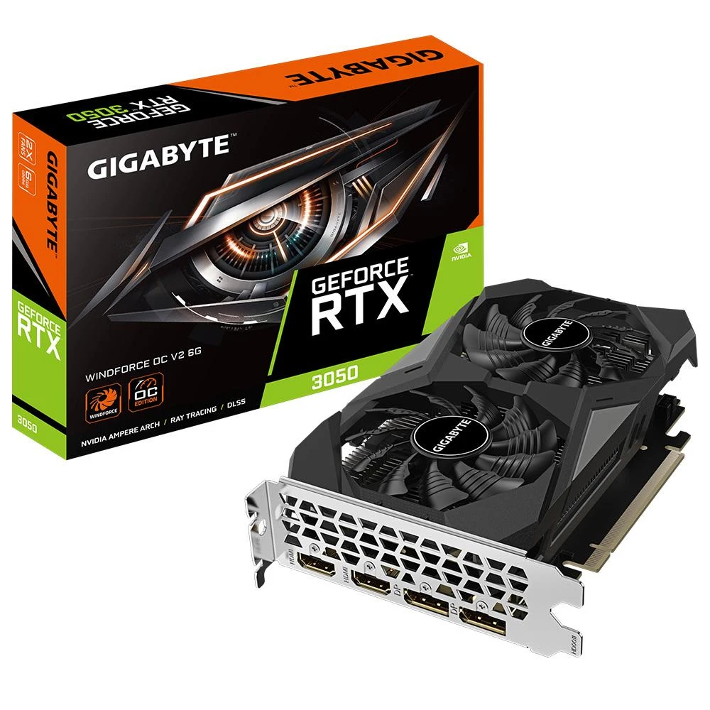 【GIGABYTE 技嘉】GeForce RTX 3050 WINDFORCE OC V2 6G 顯示卡