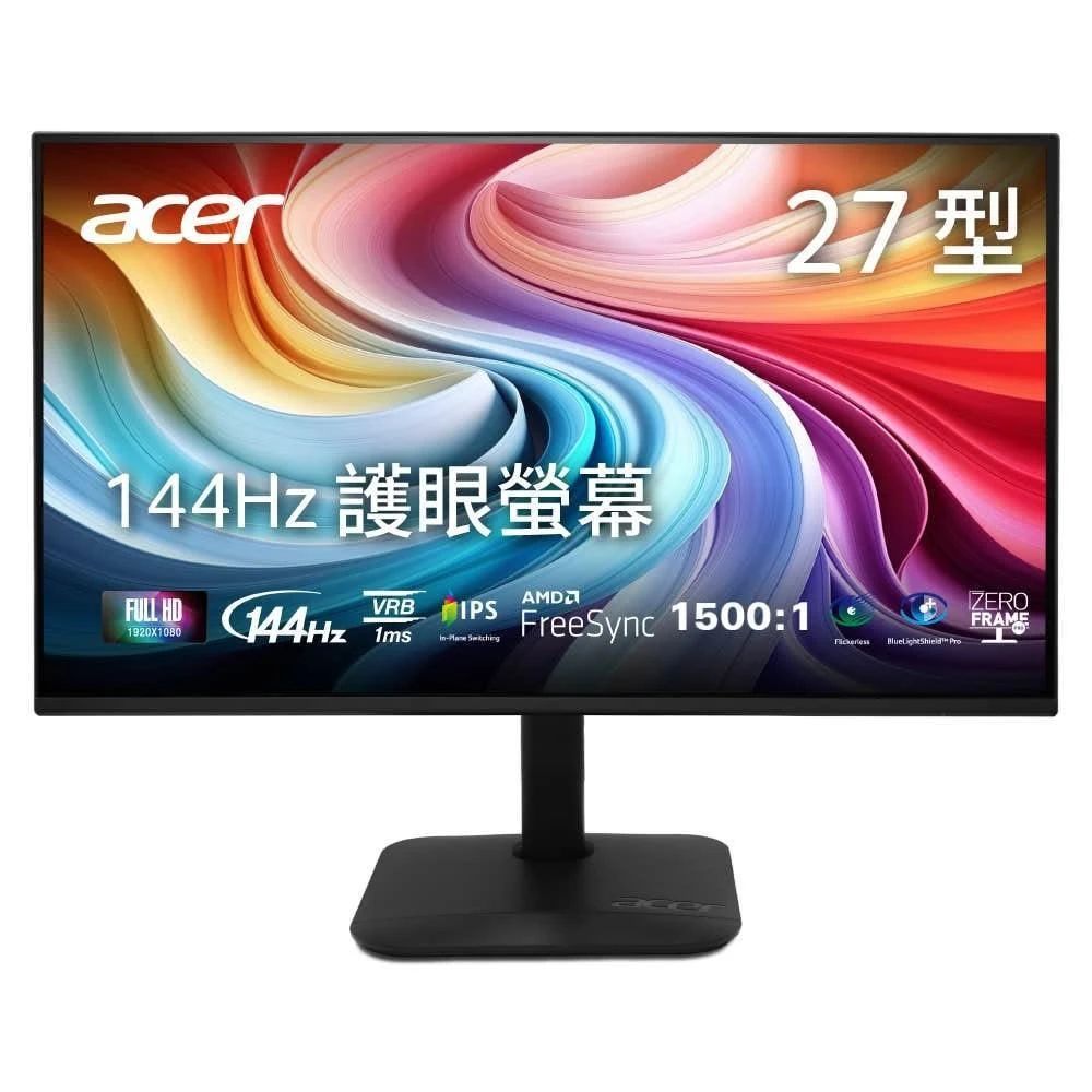 【Acer 宏碁】(福利品)KA272 P6 27型螢幕(IPS/144Hz/FHD/1ms/內建喇叭)