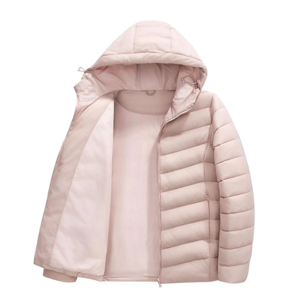 羽絨外套女秋冬季新年衣服白鴨絨男輕羽絨服保暖短款雪地外套連帽滑雪服韓版青年立領羽絨服加厚夾克冬天大尺碼防風羽絨衣棉服棉襖