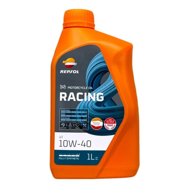 REPSOL RACING 4T 10W40 1L 全合成 機車 機油 JASO MA2