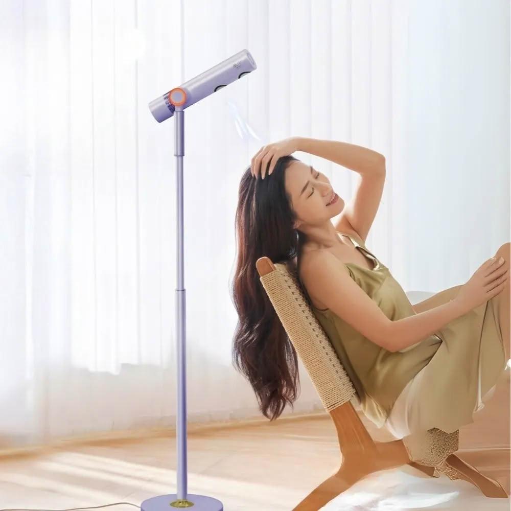 【meekee】小嵐立式吹風機 Swing+(MK-DRYER-9) 送直捲兩用無線離子夾(顏色隨機)