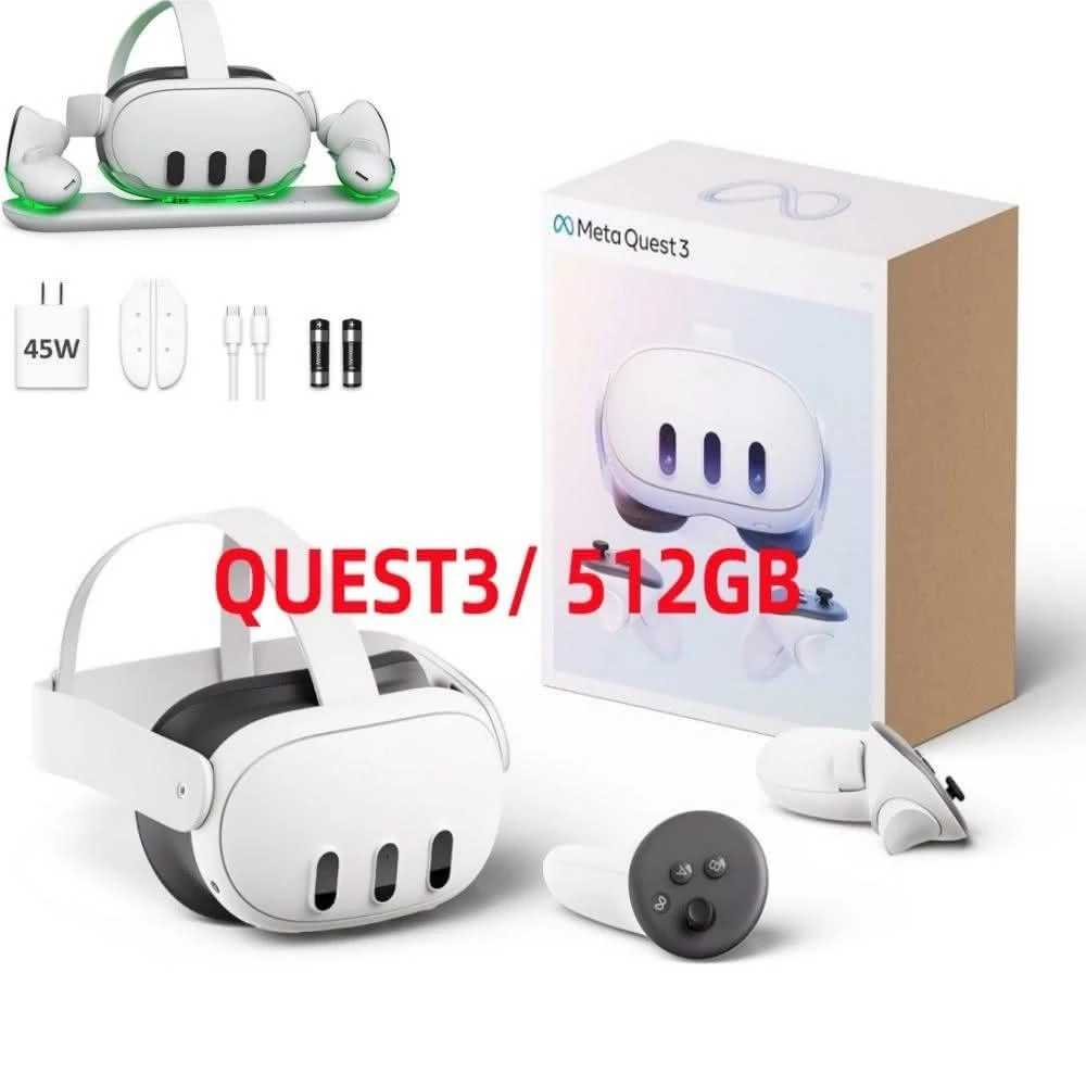 Meta Quest】Meta Quest 3 512GB VR眼鏡MR混合實境官方珍正品保固1年元
