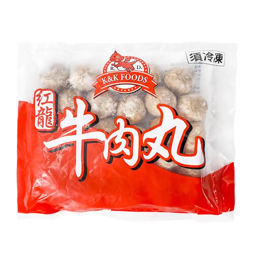 【魚大俠】紅龍-牛肉丸(500g/包)#牛肉貢丸-1J2B 魚大俠 FF322