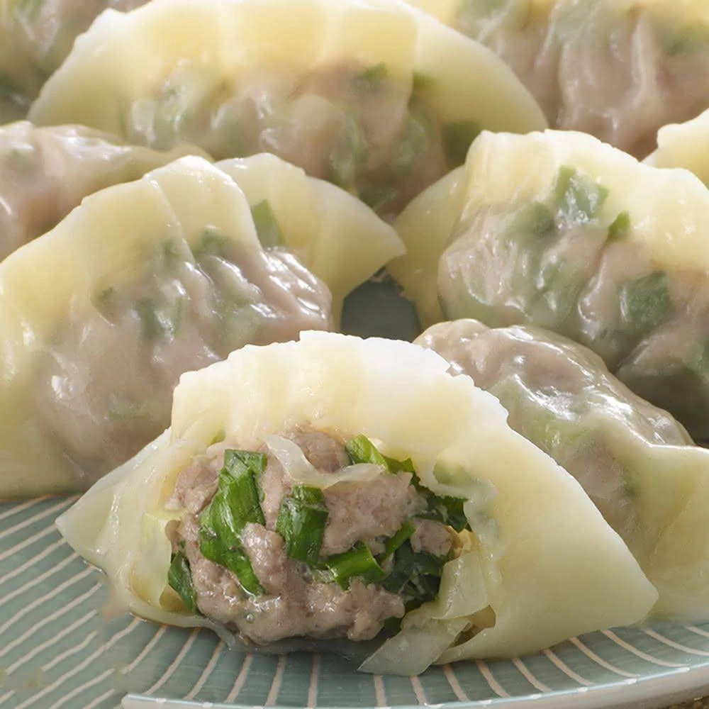 【魚大俠】禎祥-豬肉韭菜-熟水餃(約100粒/1.7kg/包)#韭菜-2A5A 魚大俠 FF584
