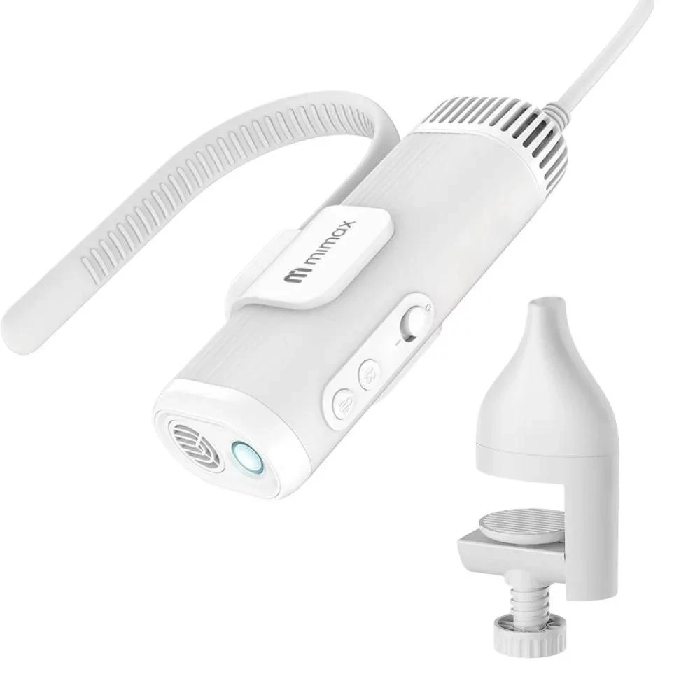 【mimax 米覓】掛脖吹水機 寵物吹水機 僅265g 寵物吹風機 3億負離子 寵物烘乾 手持 支架 掛脖 多用