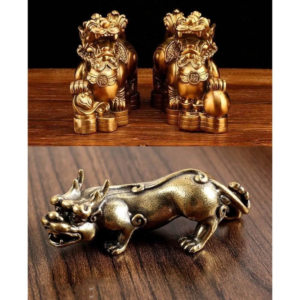 黃銅金錢貔貅 銅貔貅 如意貔貅擺件 銅貔貅工藝品 辦公室擺件禮品 居家裝飾 復古擺飾