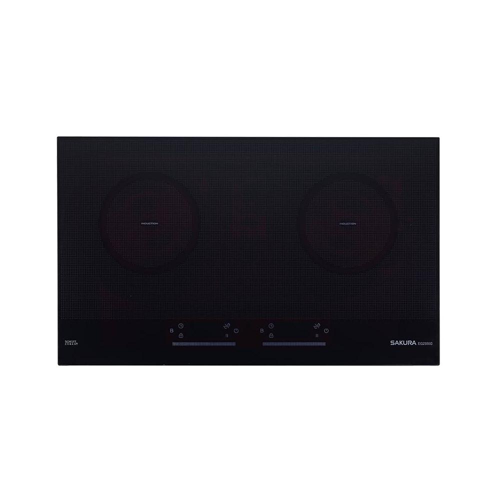 【SAKURA 櫻花】EG2350G 雙口IH感應爐 (含標準安裝) EG-2350G｜IH爐｜雙口爐｜黑玻/白玻｜8段定溫｜