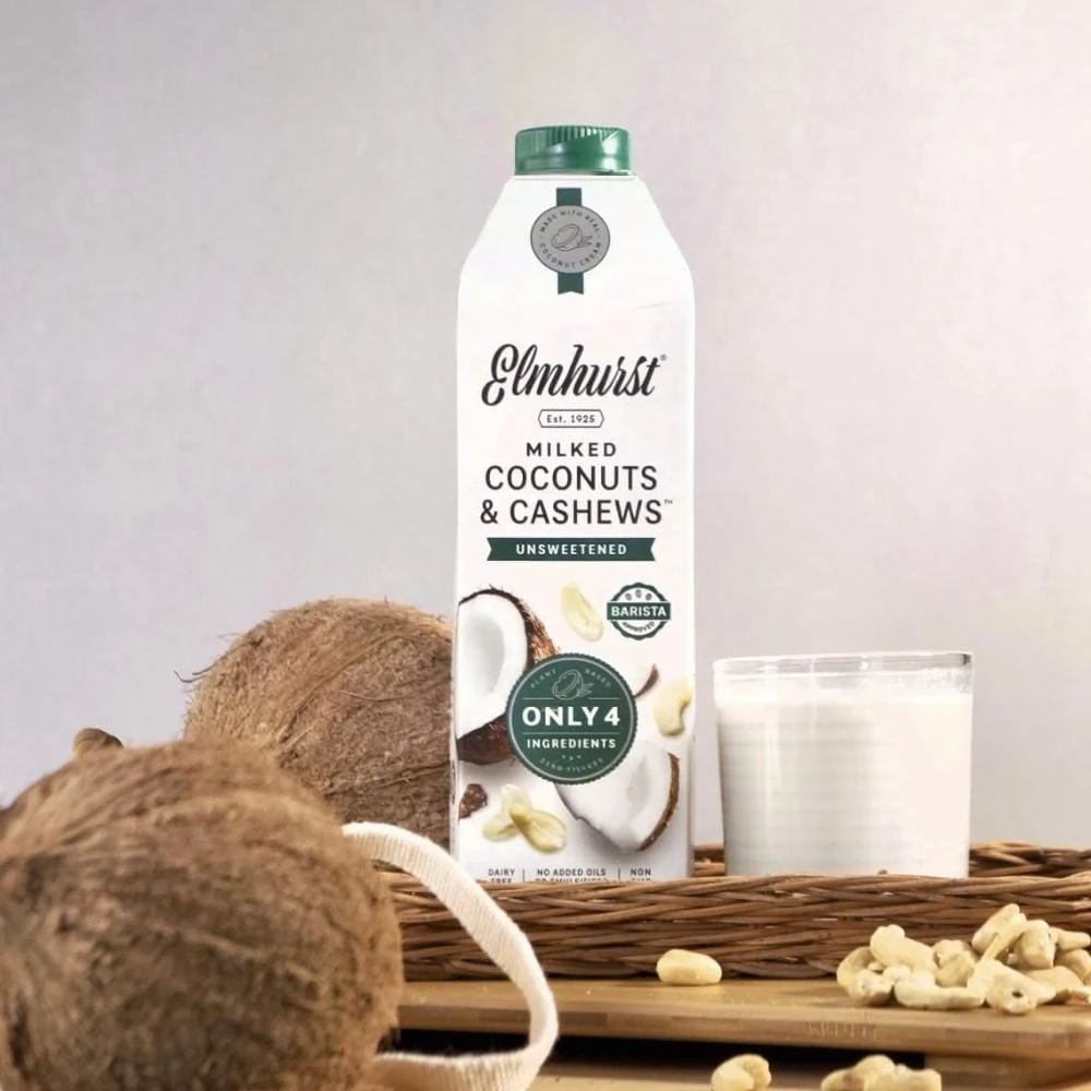 Elmhurst1925原味無加糖腰果椰奶 946mL 乙入組無麩質.無油.無膠.最簡單純粹的好味道