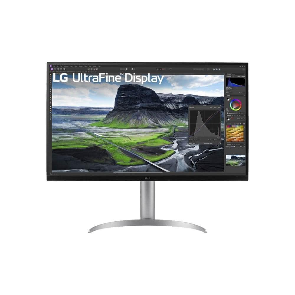  LG樂金 32UQ85RV-W 32吋 Nano IPS 面板顯示器，提供 4K UHD 3840x2160 高解析度，適合 OA 辦公使用，高 CP 值選擇。擁有 2000:1 對比度、5ms 反應時間與 60Hz 更新率，支援 HDMI、USB 及 DisplayPort 輸入介面，亮度達 400 cd/m²。外觀尺寸為 714.5x626.6x239.3mm（含底座），附三年保固，BSMI 許可 R3A062，是辦公室理想的寬螢幕顯示器。 