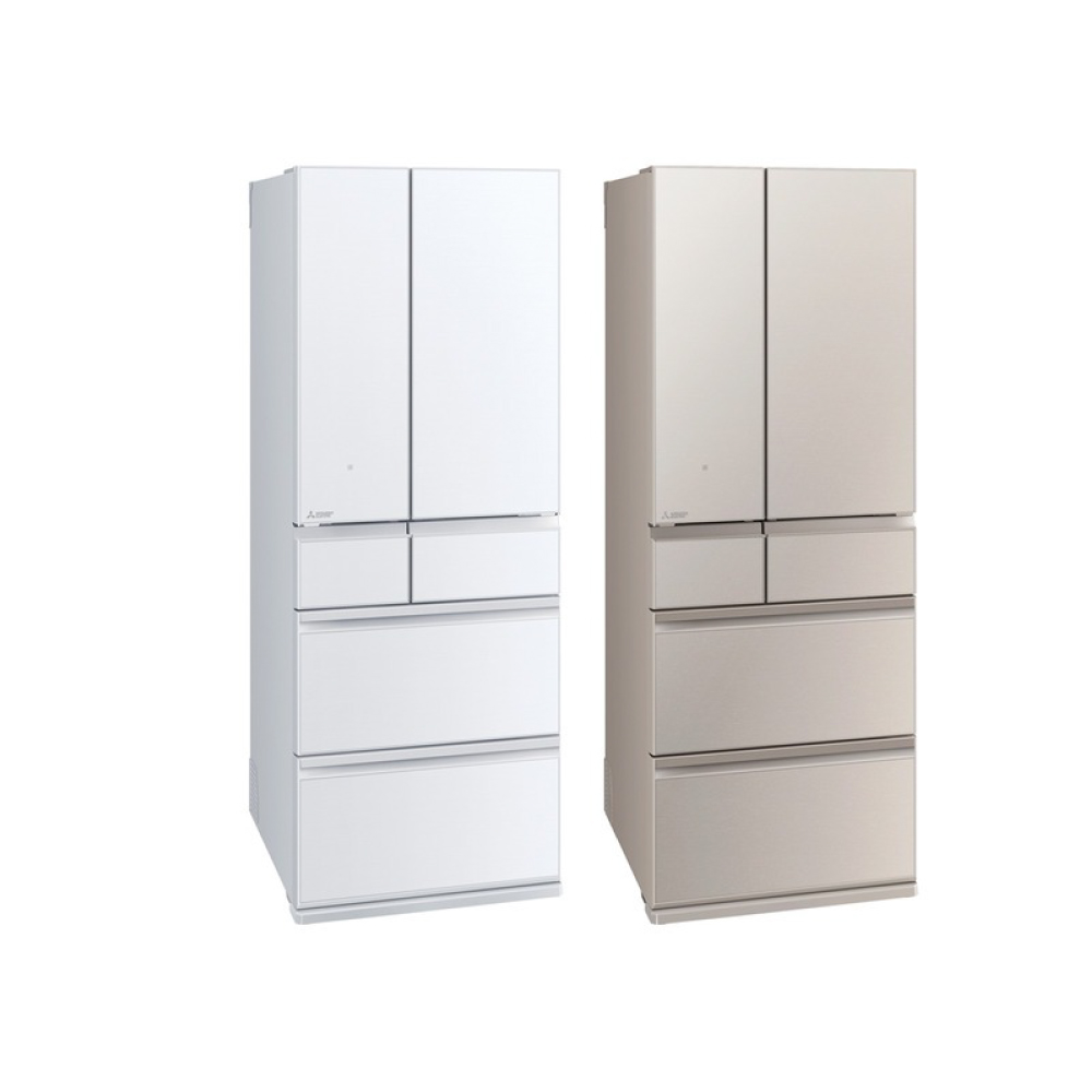 【MITSUBISHI 三菱電機】607(L) 1級變頻6門電冰箱 MR-WZ61K 星光白/星沙杏 日本製/送基本安裝【贈2合1冷暖扇】