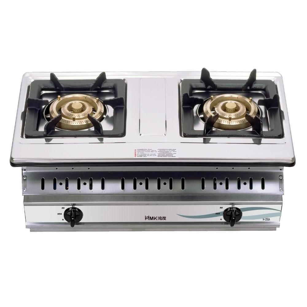 【HMK 鴻茂】二口崁入爐瓦斯爐桶裝瓦斯H-255A-LPG 基本安裝