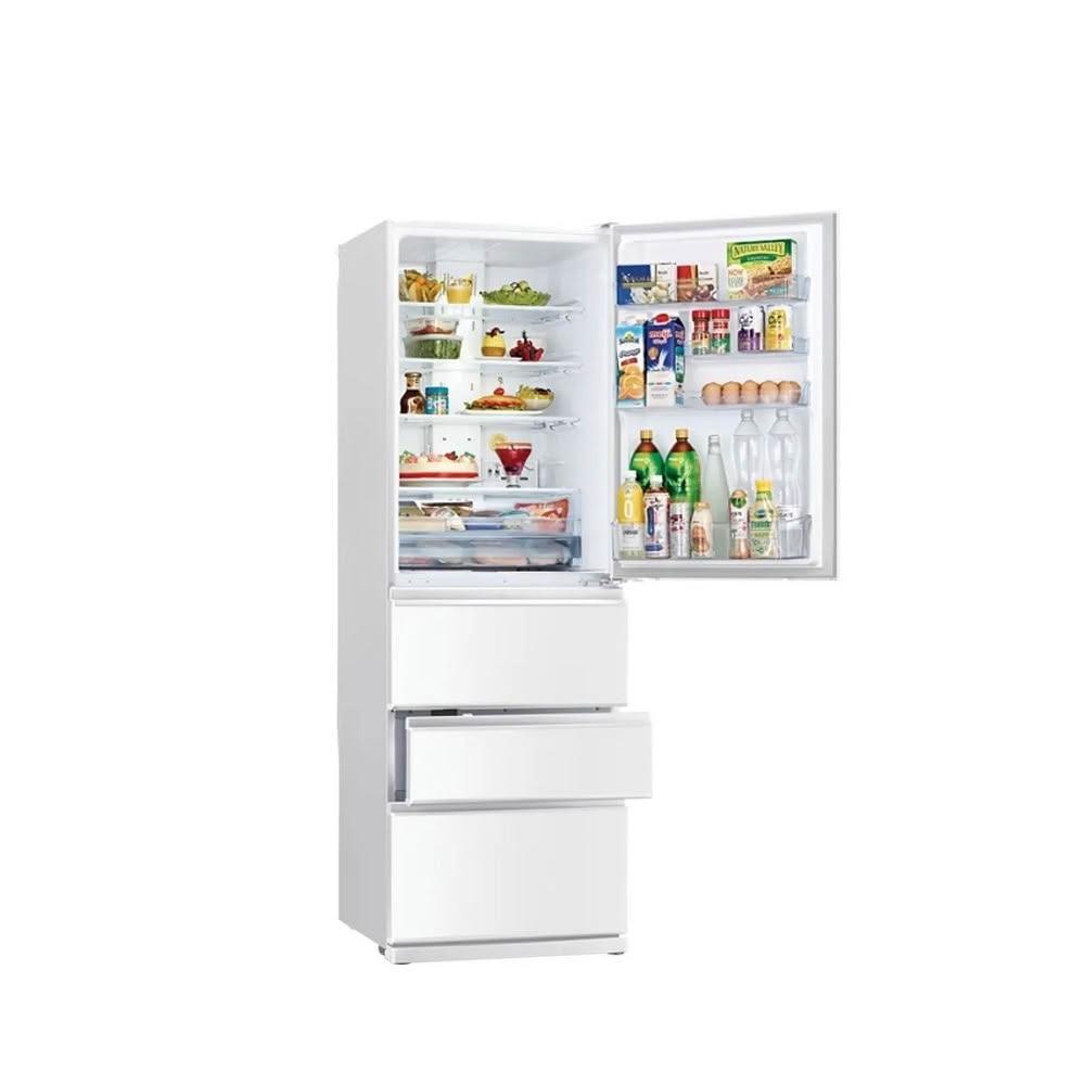 MITSUBISHI三菱 MR-N40ET MITSUBISHI三菱 MR-N40ET-W-C 四門冰箱,395L大容量,變頻馬達省電僅264kWh/年,能源效率第1級並具節能標章。白色系設計,尺寸600x699x1820mm,左開門(由左至右),泰國原裝生產,全機1年保固、壓縮機3年保固,含基本安裝服務。BSMI許可R32174,適閤家庭使用,提供新鮮儲存空間。