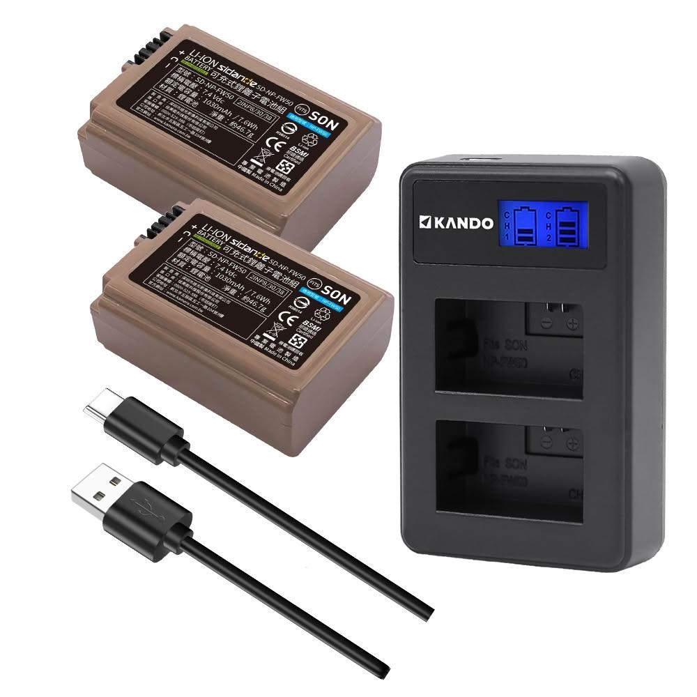KANDO】有現貨SONY NP-FW50 USB電池ZV-E10 NEX-5R NEX-6 NEX-3N 另售