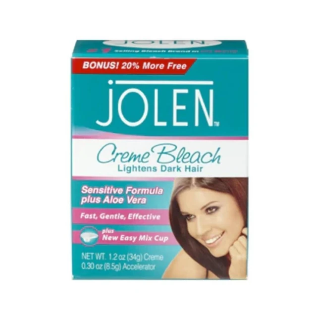 【Global Store TW】英國 Jolen 淡毛膏 染眉膏 漂眉膏 唇毛 眉毛 脫色膏 30ml+7g