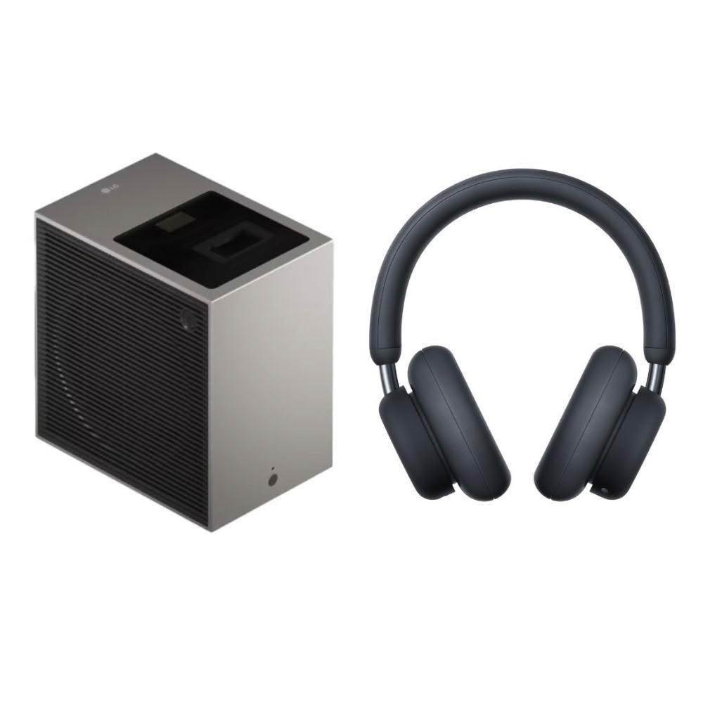 【LG 樂金】PU615U 小銀河 Ultra 超短焦 微型投影機 + Nothing HEADPHONE PRO 無線降躁耳罩式耳機