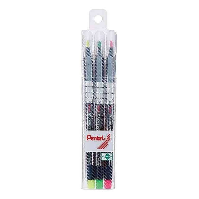 【Pentel 飛龍】螢光筆 3色/組 S512-3