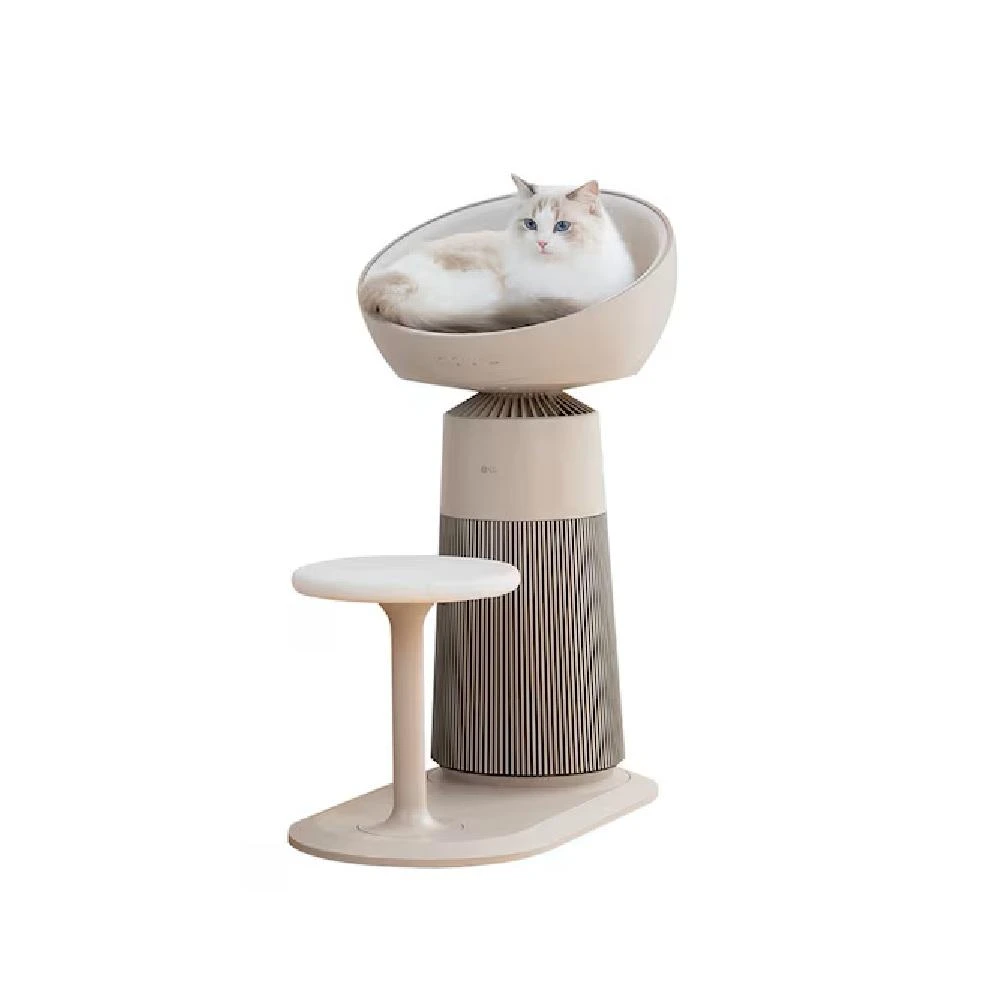 【LG 樂金】【加贈3個濾網】AeroCatTower 空氣清淨機｜喵太座 ｜貓太座 AS251CBZ0 智慧加熱貓窩 貓跳台 公司貨