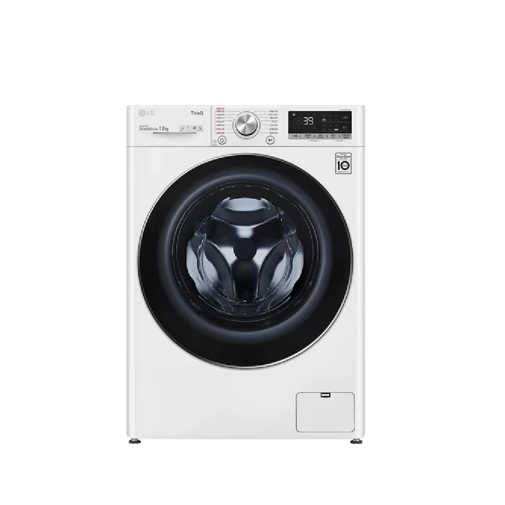 【LG 樂金】13公斤|蒸氣變頻滾筒洗衣機|冰瓷白|13公斤|蒸洗脫 | WD-S13VBW【精選組合】
