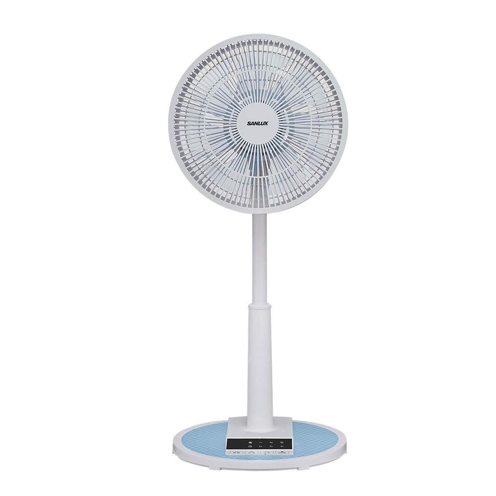 【SANLUX 台灣三洋】12吋微電腦自然風遙控立扇(藍色) EF-T12AJ1
