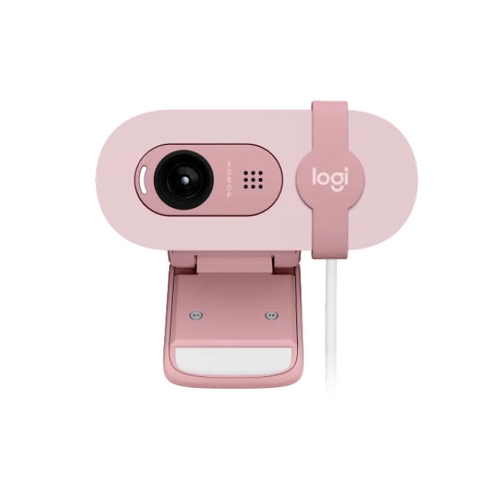 【Logitech 羅技】Logitech 羅技 BRIO 100 1080p 高清網路攝影機 玫瑰粉