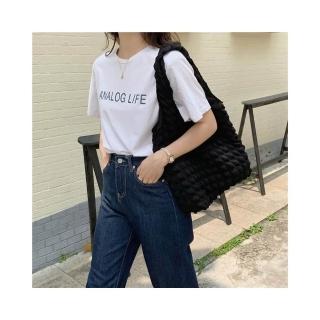 【FEE BABY】【Fee隔日到貨2色】皺褶泡泡雲朵包🌸兩用雲朵手提單肩包 雲朵背心袋 大雲朵包 手提包 韓版泡泡雲朵包 大容量側背包