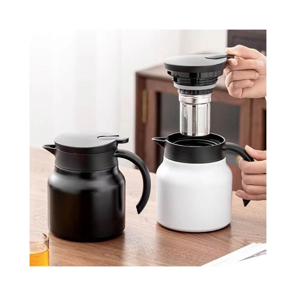 壺 316不銹鋼泡茶壺1000ml 保溫茶壺悶燒壺燜燒壺保溫壺悶茶壺熱水壺交換