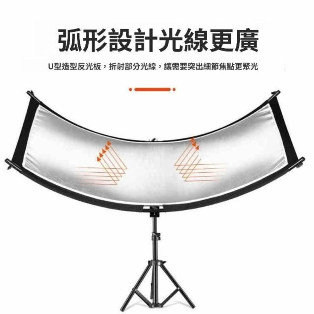 攝影反光板 U型曲面拍照補光反光板柔光箱五合一背景折疊攝影器材