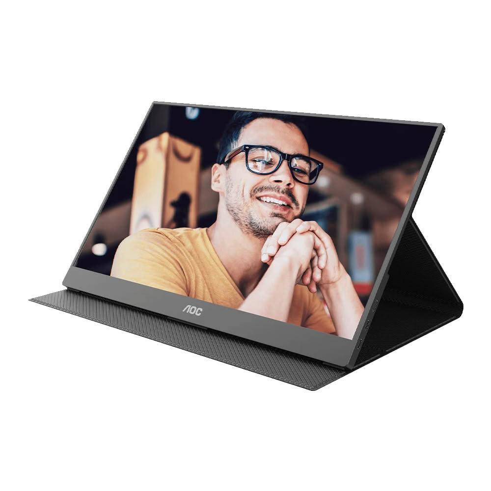 【AOC】16T20 可攜式螢幕(16型/FHD/廣角/HDMI/USB-C/喇叭/IPS)