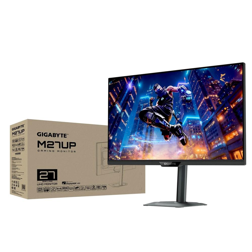【GIGABYTE 技嘉】M27UP /iPS/含喇叭/HDR400/雙模4K切換/4K-160Hz