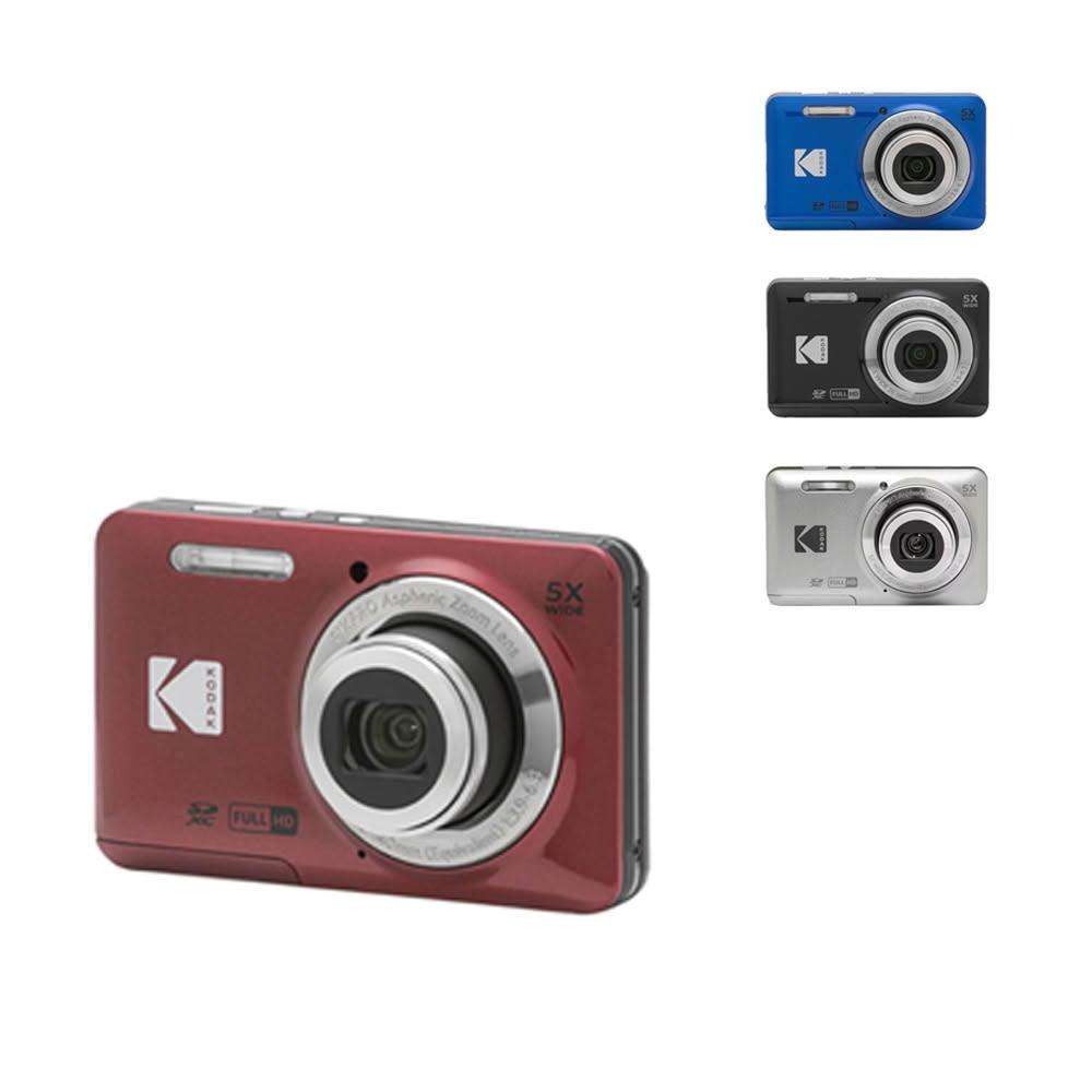  KODAK柯達 PIXPRO FZ55 是一款輕便型數位相機，採用1/2.3吋 BSI CMOS感光元件，具備約1200萬畫素與HD解析度，提供清晰影像捕捉。重量僅0~200g，支援SD卡儲存，內建場景模式功能，無觸控螢幕設計，適合日常拍攝。公司貨來源，享有12個月保固，品質保證。 